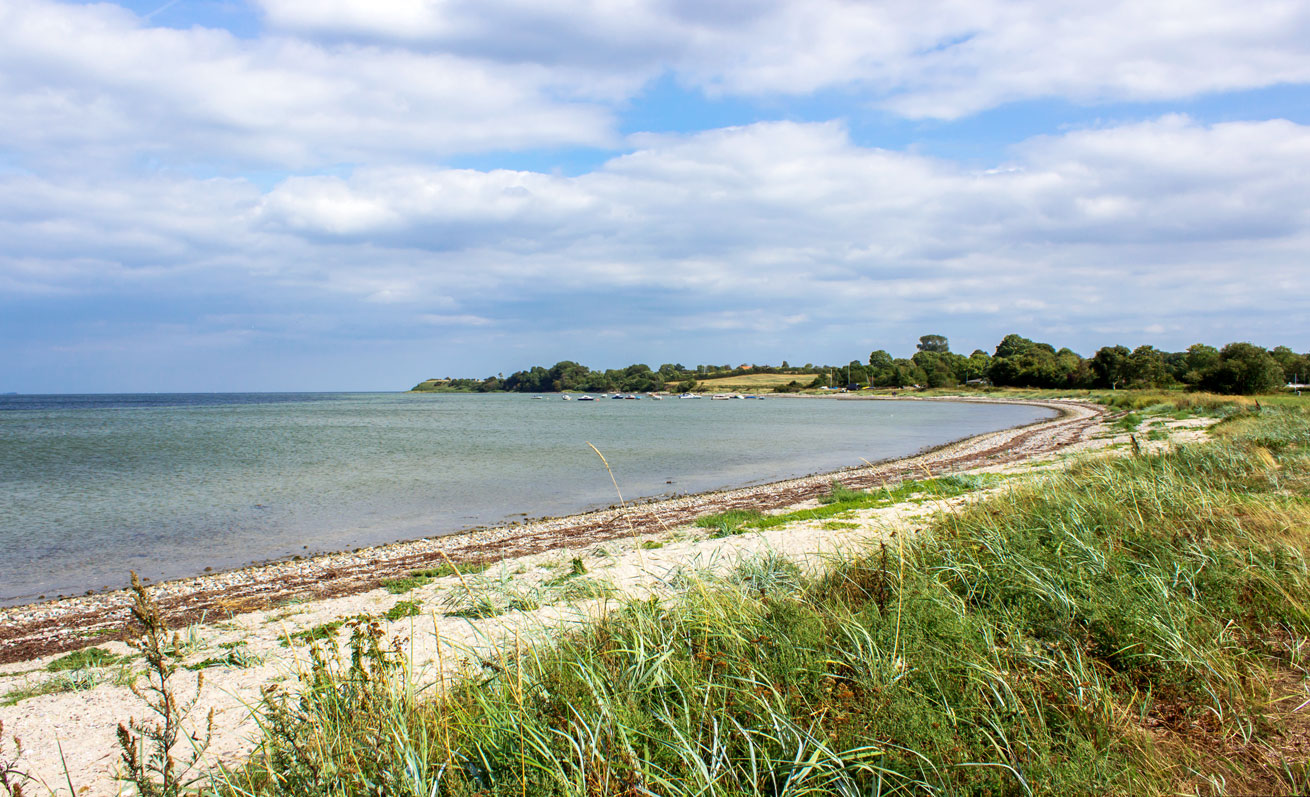 Strand in Habernis im Sommer